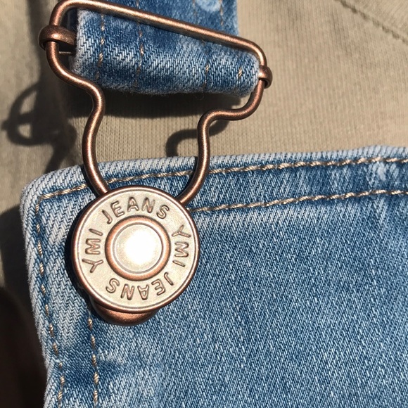 3/$25💜NWT YMI Jean shorts overalls - Picture 6 of 7